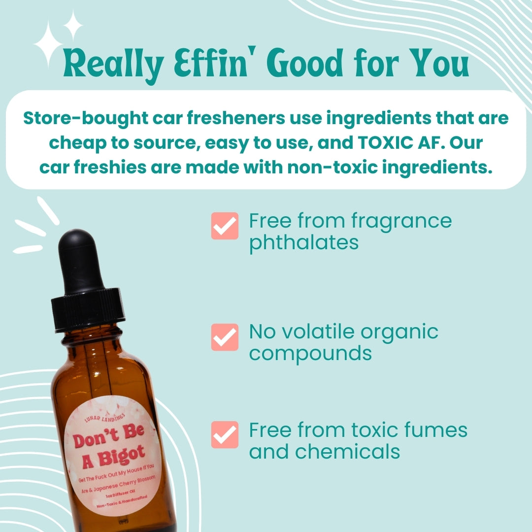 Flower Power Car Freshie Refill Dropper Bottle, 1oz Diffuser Oil