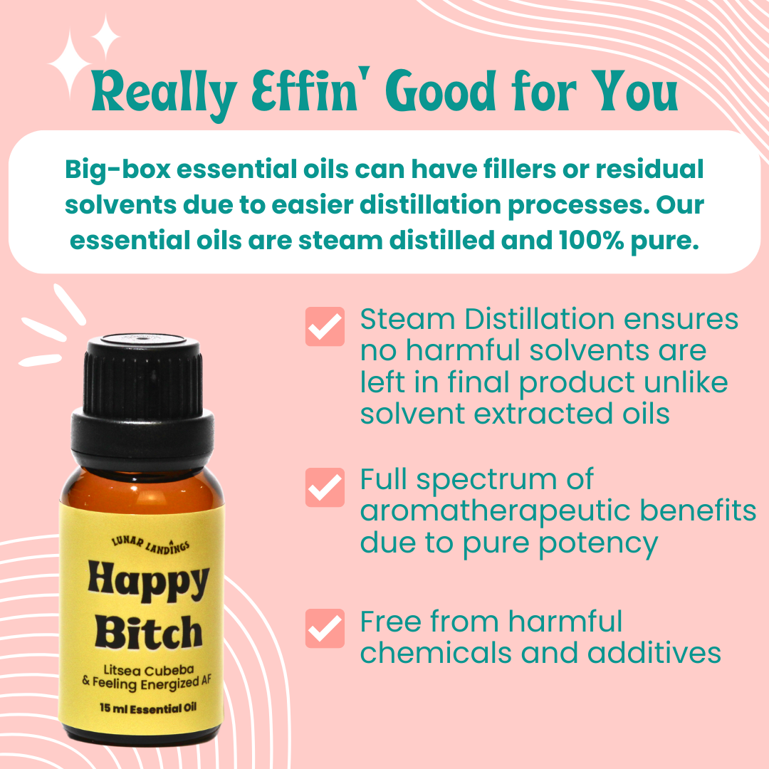 Happy Bitch, Litsea Cubeba Pure Essential Oil Dropper