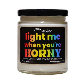 Smells Like Roses, Vanilla, & Light Me When Horny Soy Candle