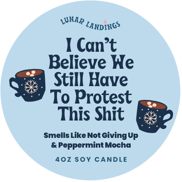Protest Snowman Mini Soy Candle – Mini 4oz (Pick Your Protest Label)