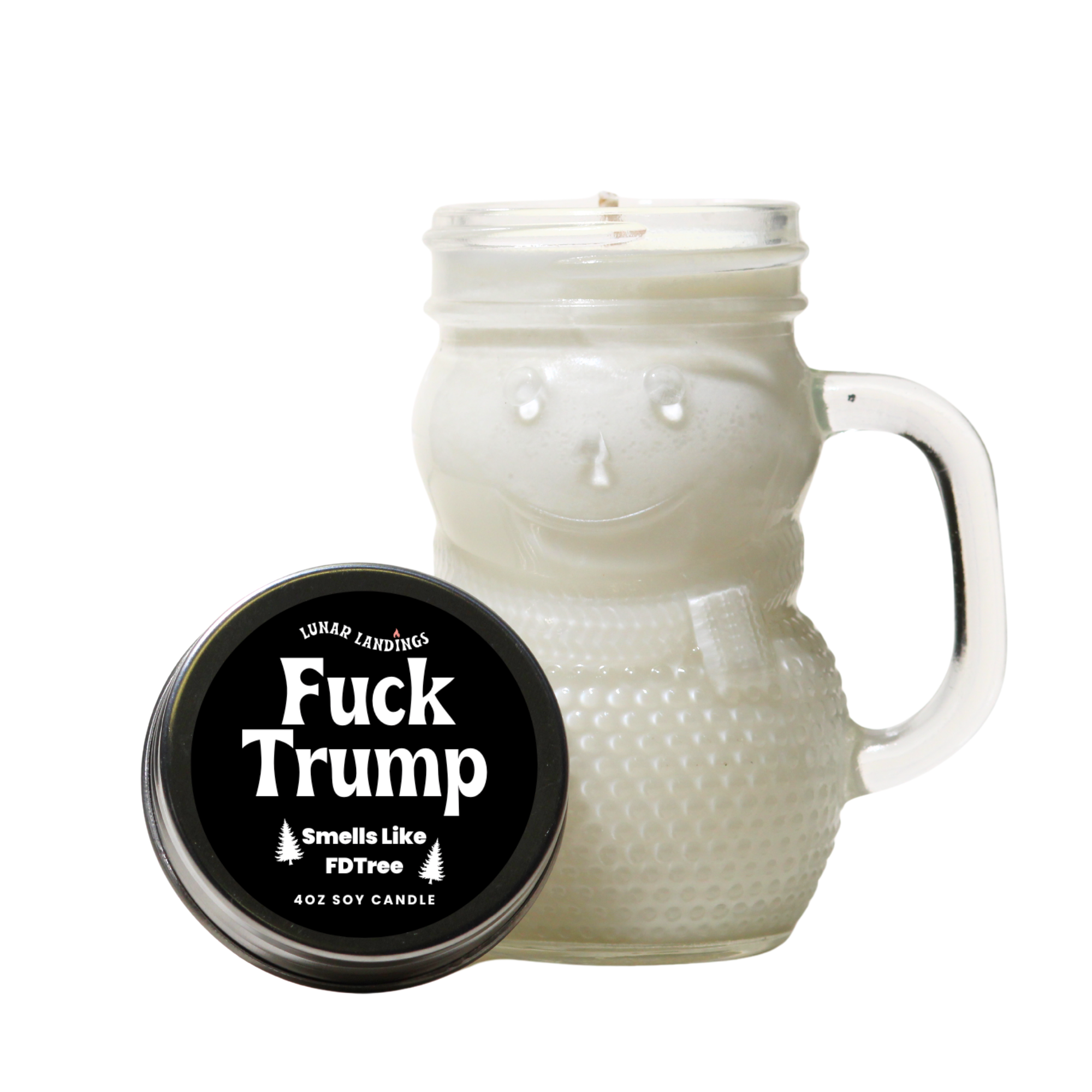 Protest Snowman Mini Soy Candle – Mini 4oz (Pick Your Protest Label)
