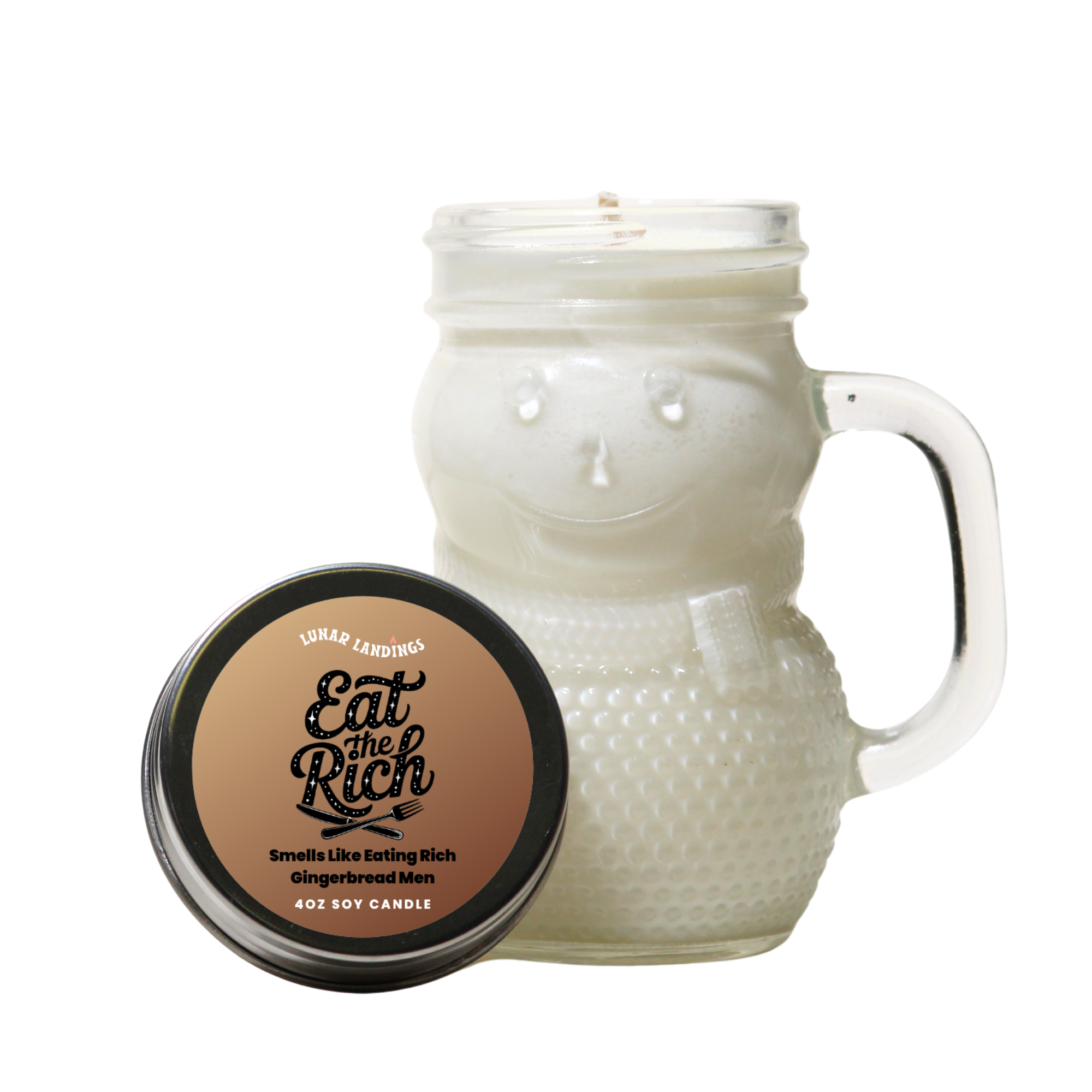 Protest Snowman Mini Soy Candle – Mini 4oz (Pick Your Protest Label)