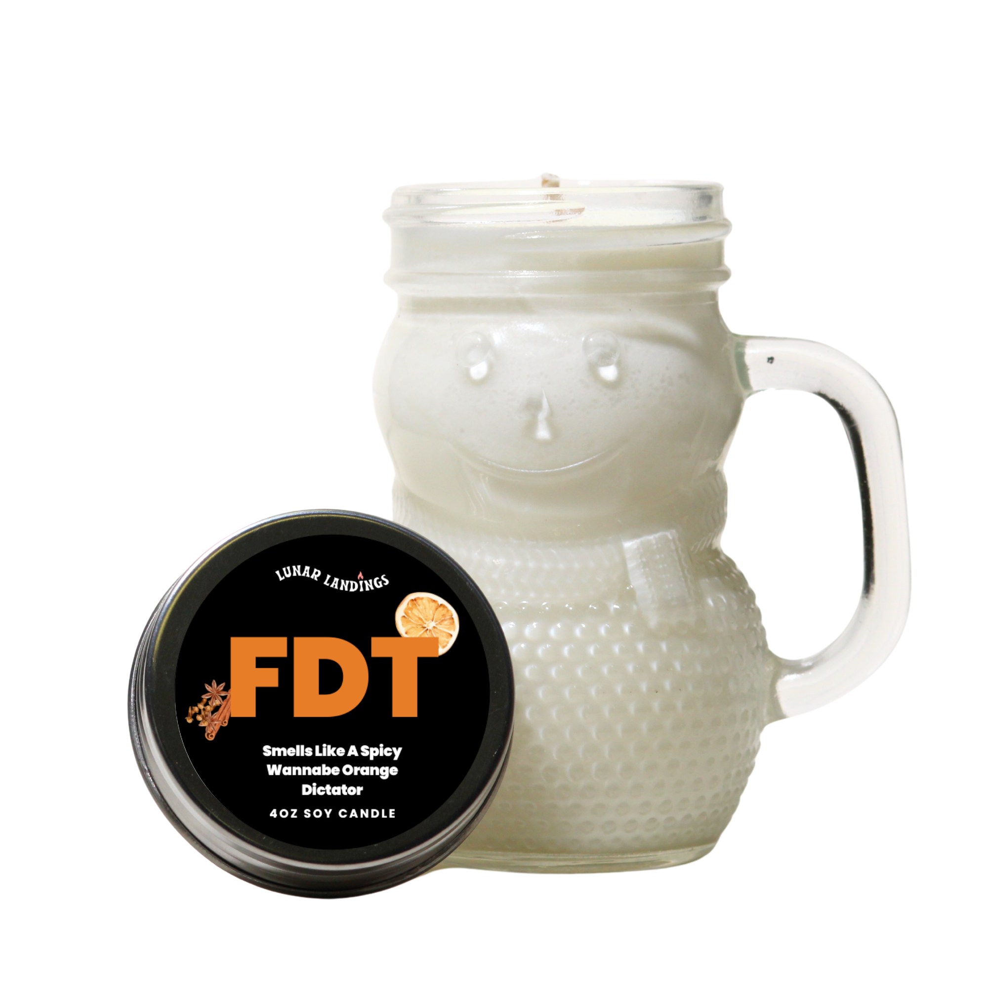 Protest Snowman Mini Soy Candle – Mini 4oz (Pick Your Protest Label)