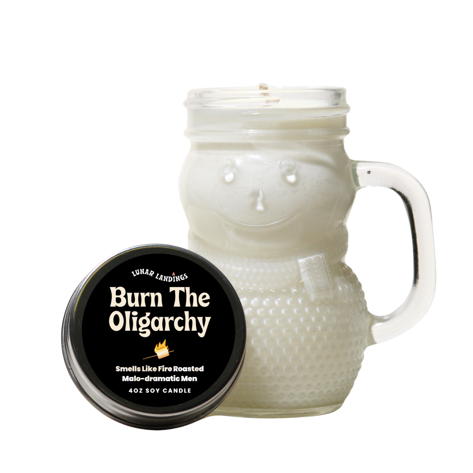 Protest Snowman Mini Soy Candle – Mini 4oz (Pick Your Protest Label)