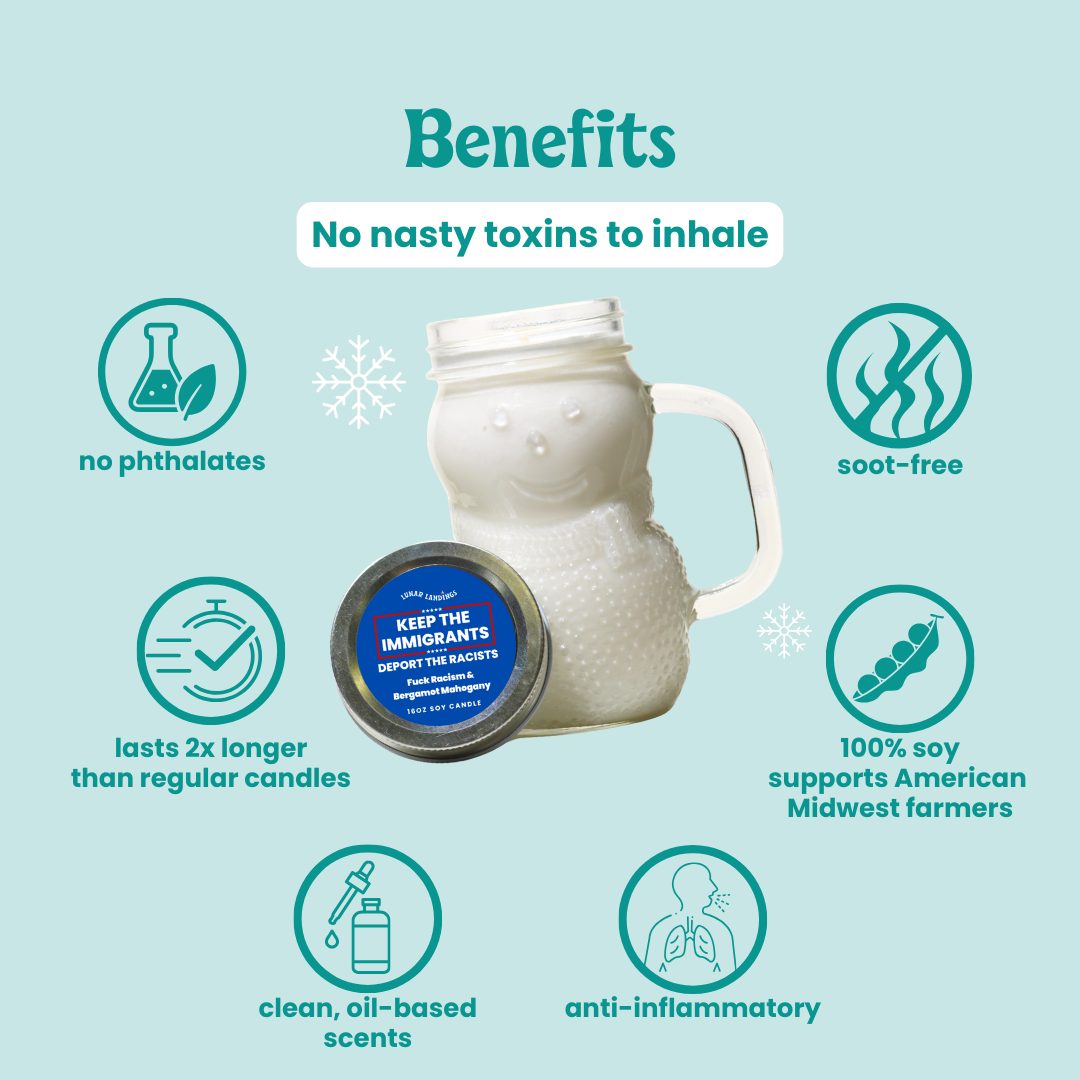 Build Your Own 2-Pack: 16oz Large Protest Snowman Candles (Holiday Edition)