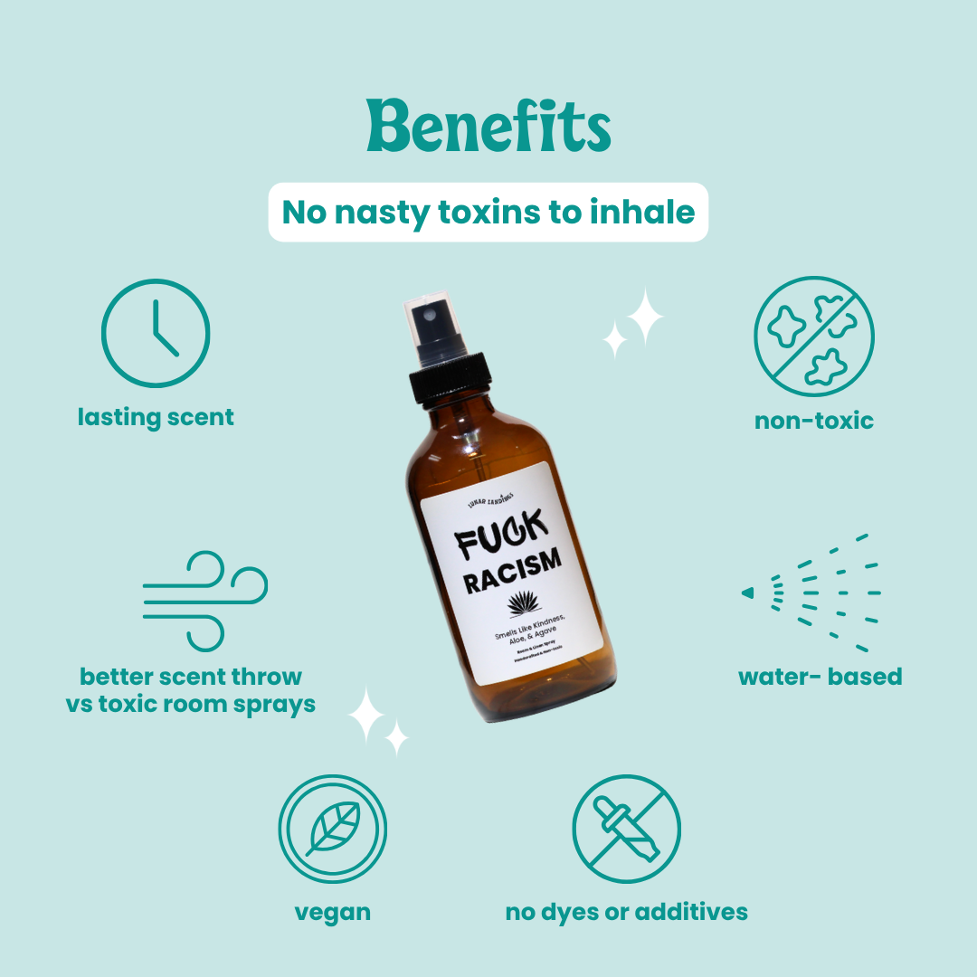 Smells Kindness, Aloe, & Agave Fuck Racism Room & Linen Spray