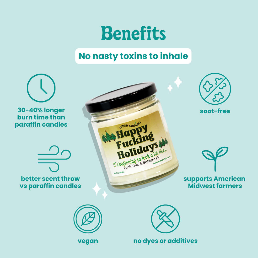 Happy Fucking Holidays, Balsam Fir Soy Candle