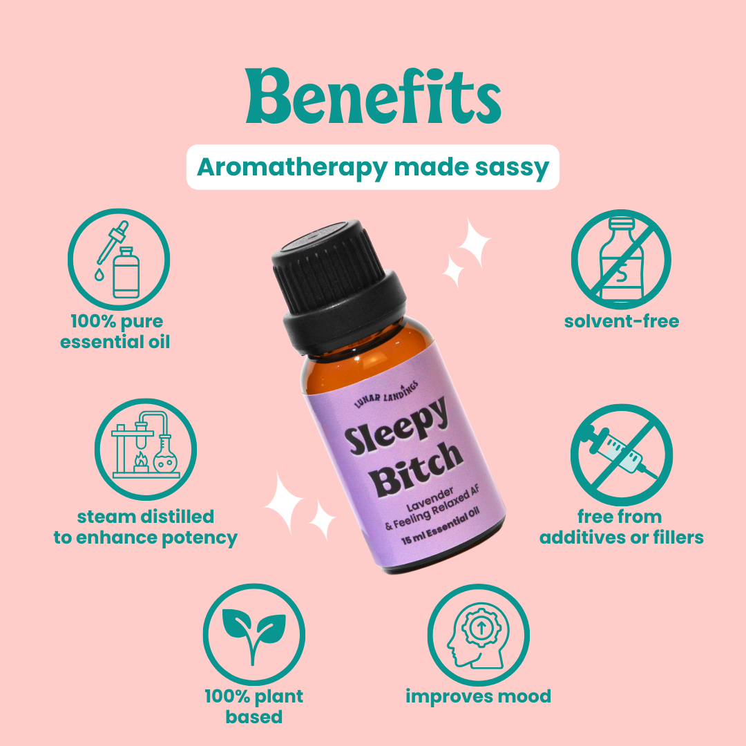 Sleepy Bitch, Lavender Pure Essential Oil Dropper