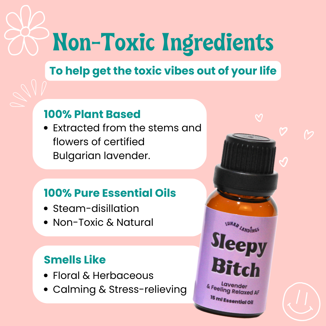 Sleepy Bitch, Lavender Pure Essential Oil Dropper