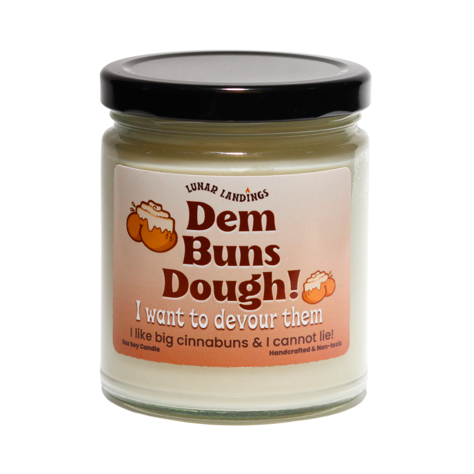 Dem Buns Dough, Cinnamon Buns Soy Candle