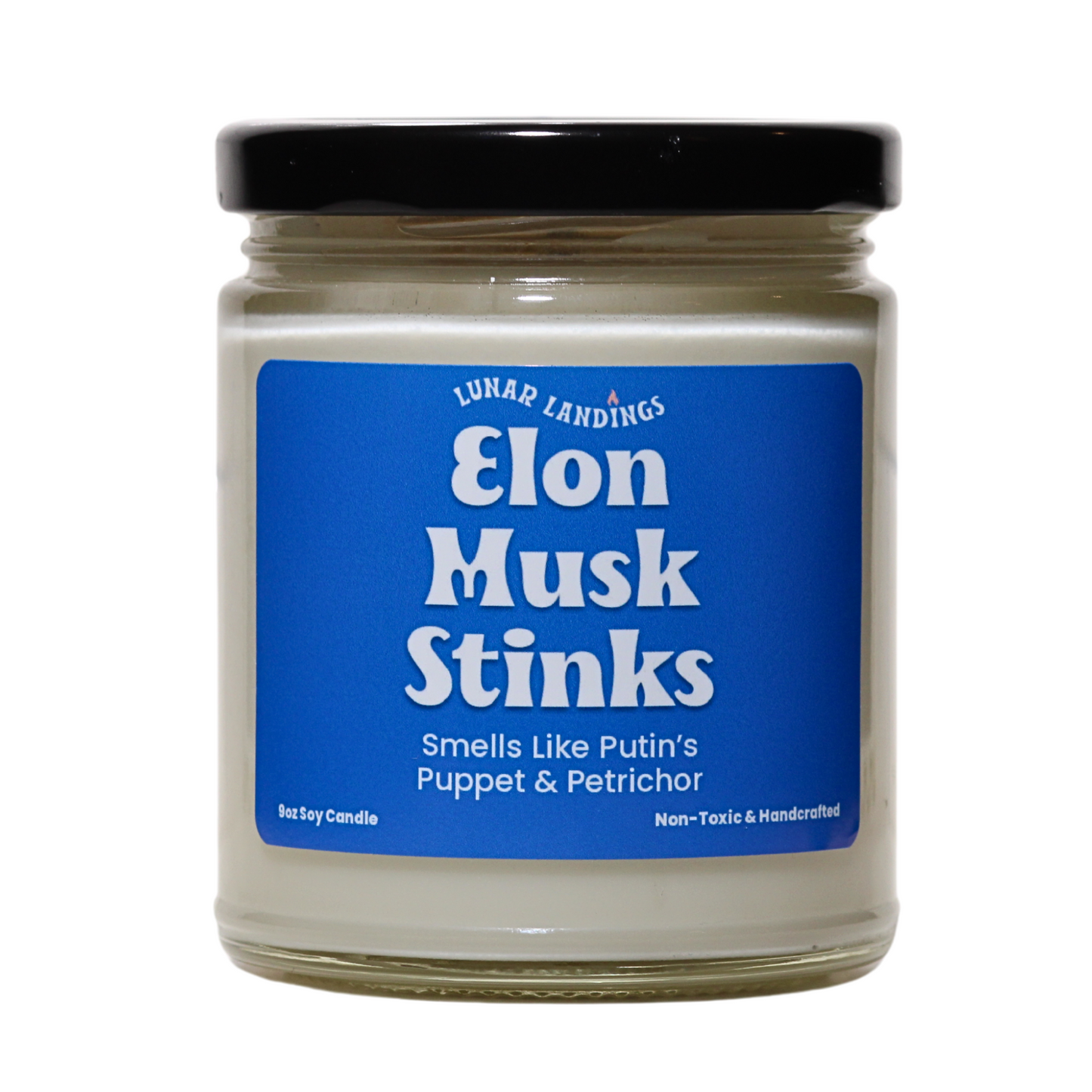 Smells Like Elon Stinks & Petrichor Soy Candle