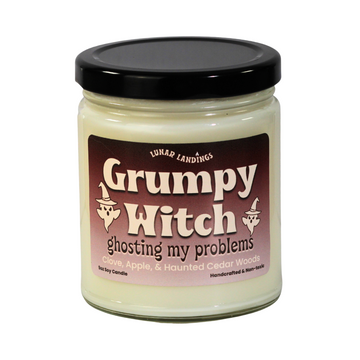 Grumpy Witch, Clove, Apple, & Cedar Woods Soy Candle
