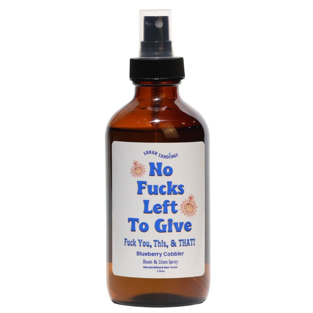 No Fucks Left To Give, Blueberry Cobbler Room & Linen Spray