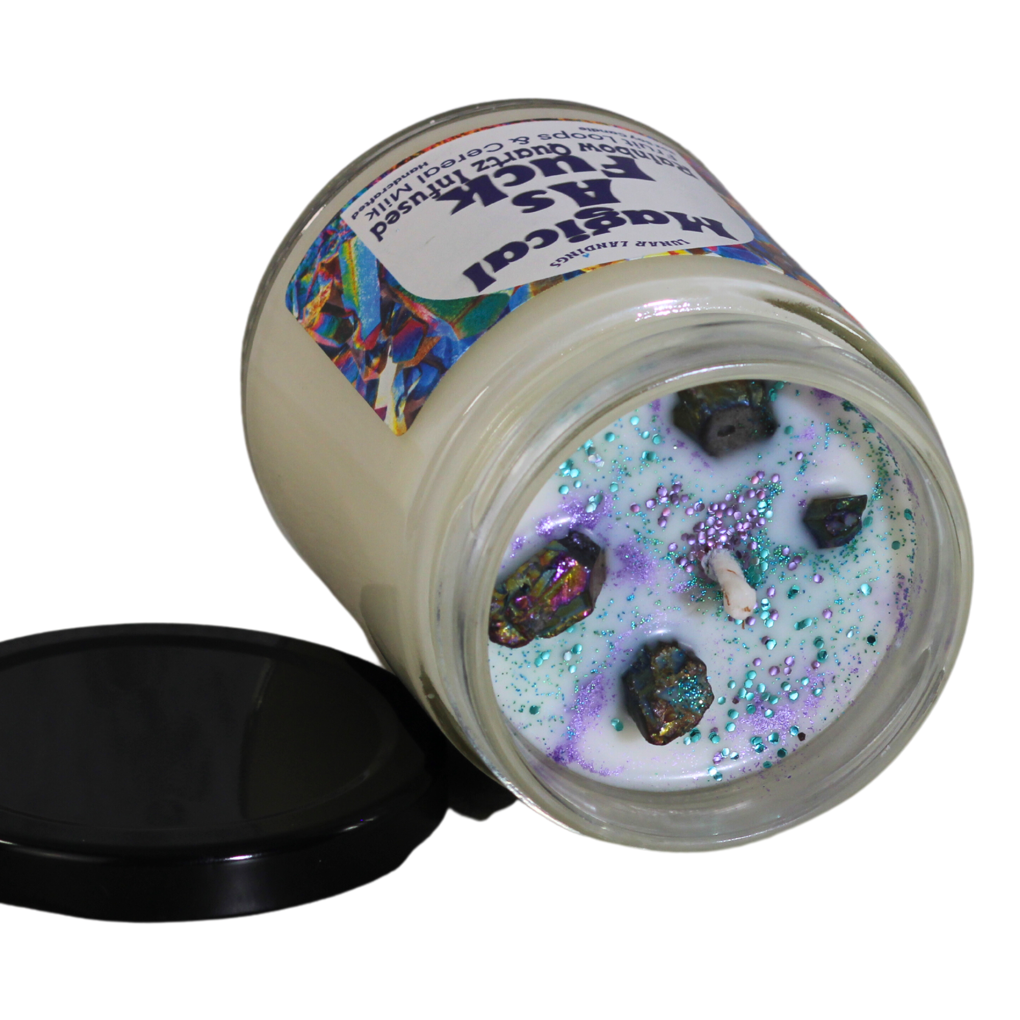 Rainbow Aura Quartz Soy Candle
