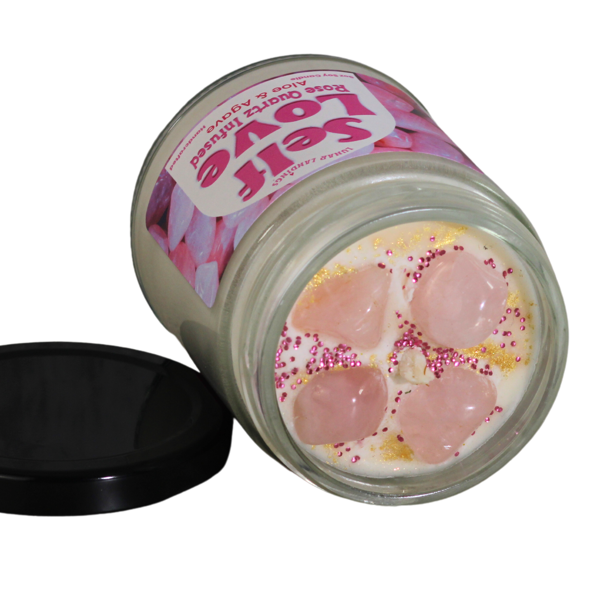 Rose Quartz Soy Crystal Candle