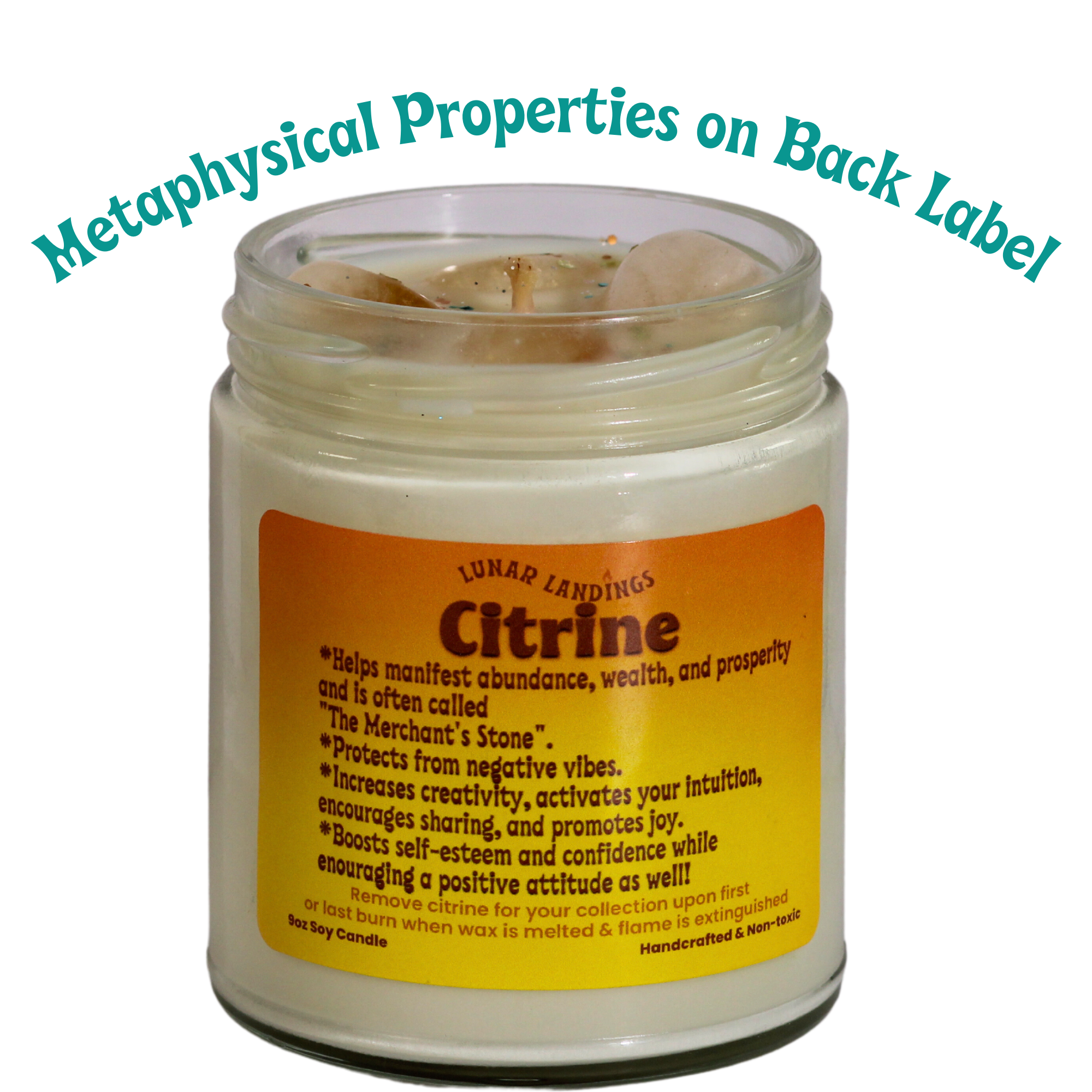 Citrine Soy Crystal Candle