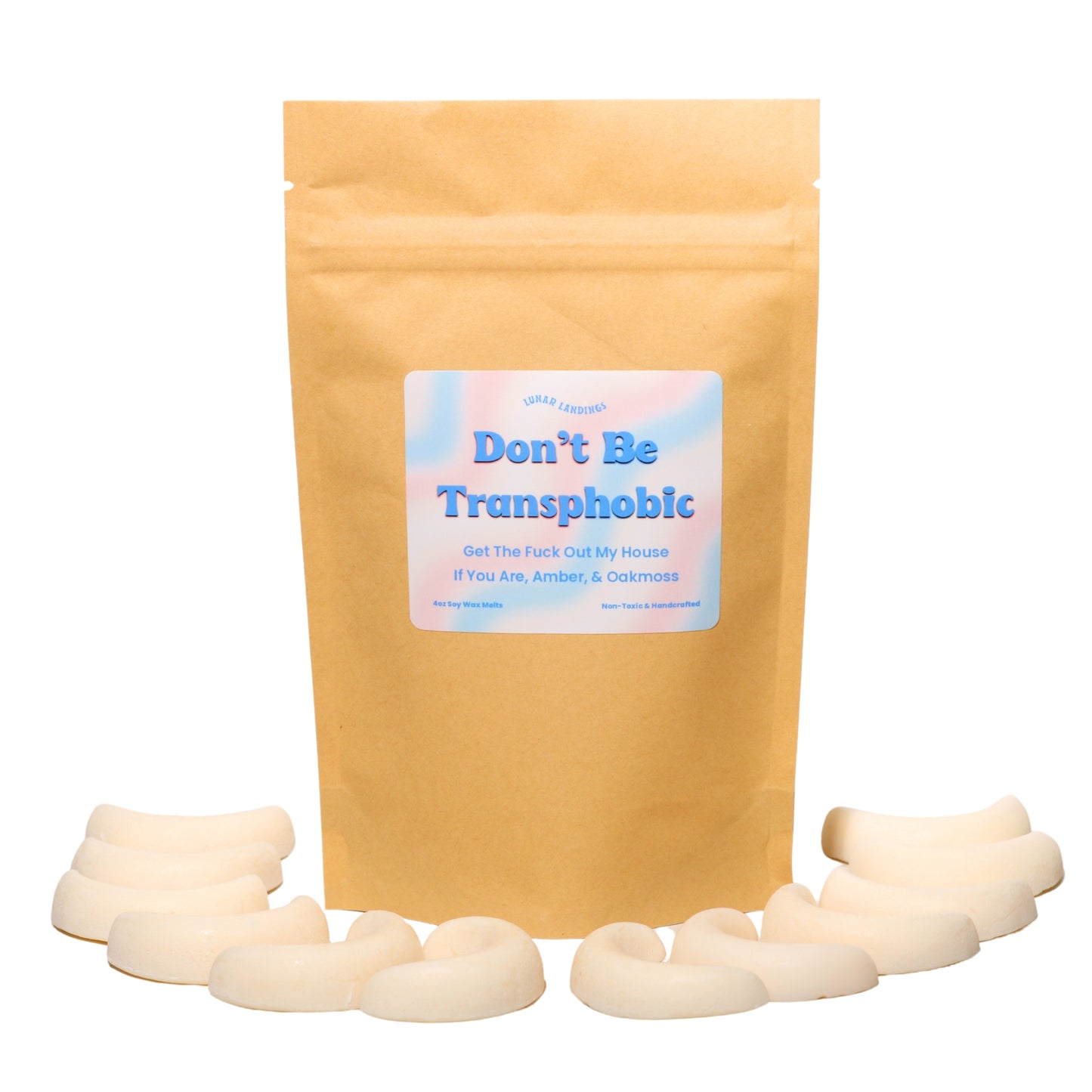 Don't Be Transphobic, Amber, & Oakmoss Soy Wax Melts