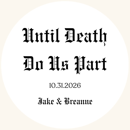 Jake & Breanne's Custom Wedding Favors