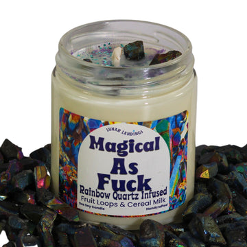 Rainbow Aura Quartz Soy Candle